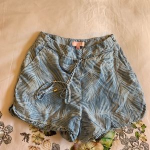 TB Palm Print Shorts